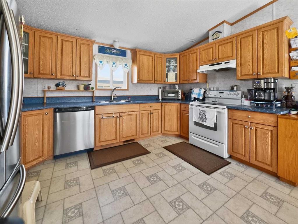 10202 Homestead Way, La Crete, AB - Indoor Photo Showing Kitchen With Double Sink