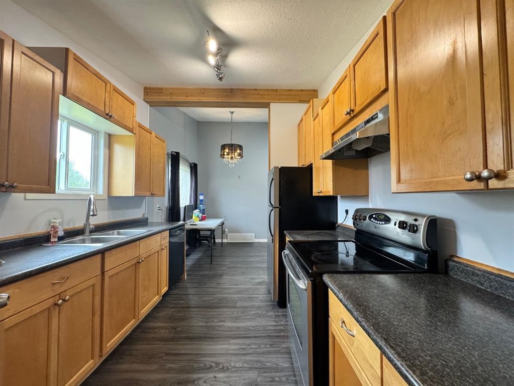 219 8 Street, Hines Creek, AB - Indoor Photo Showing Kitchen With Double Sink