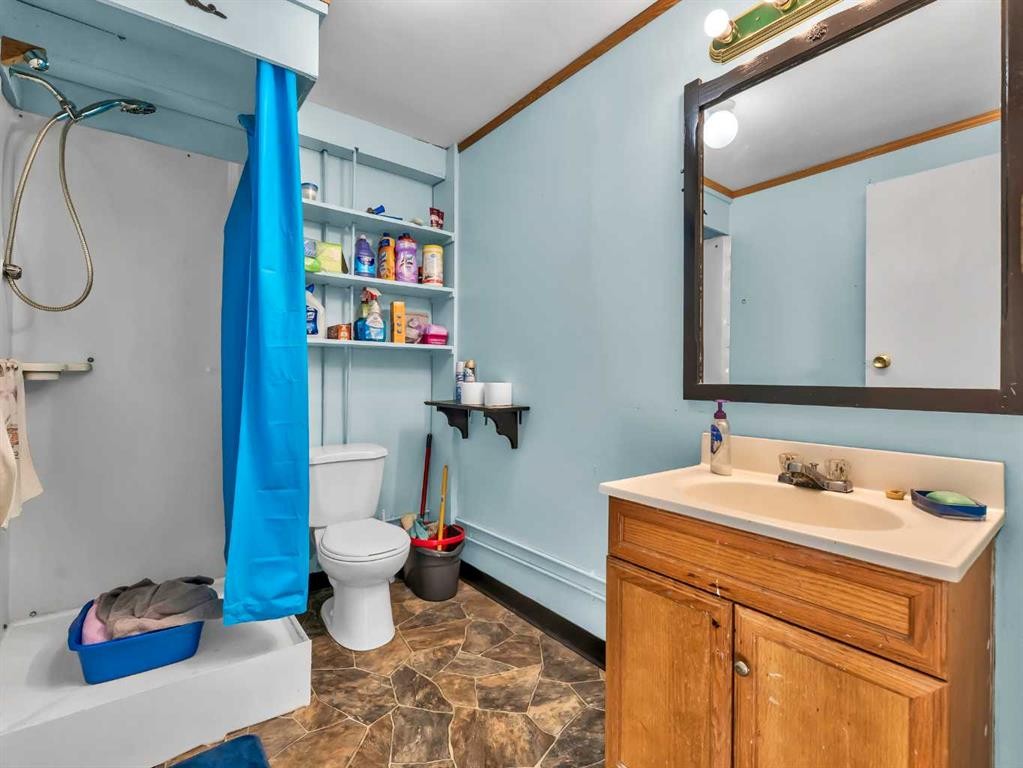 125 Foster Street Se, Seven Persons, AB - Indoor Photo Showing Bathroom
