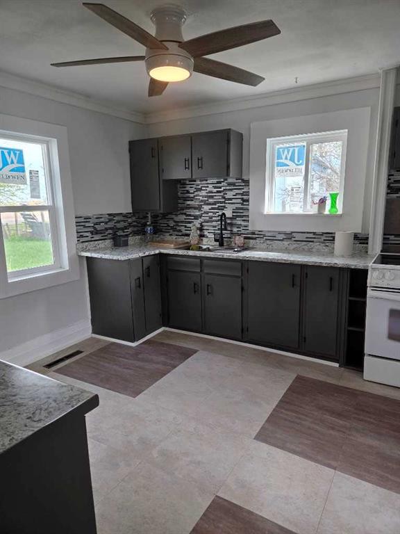 206 1 Avenue East, Foremost, AB - Indoor Photo Showing Kitchen With Double Sink