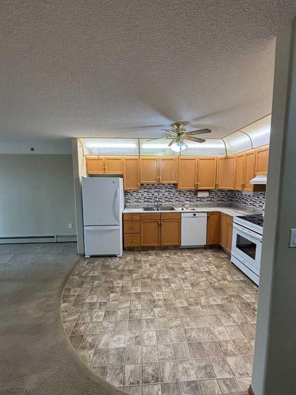 424-3021 13 Avenue Se, Medicine Hat, AB - Indoor Photo Showing Kitchen With Double Sink