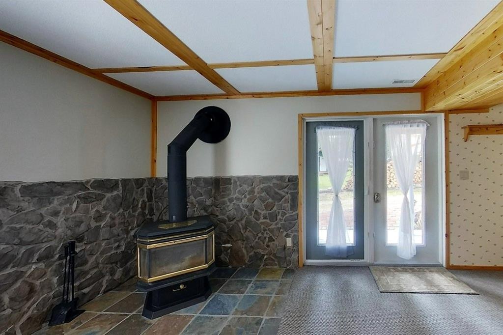 5114 49 Ave, Robb, AB - Indoor Photo Showing Other Room With Fireplace