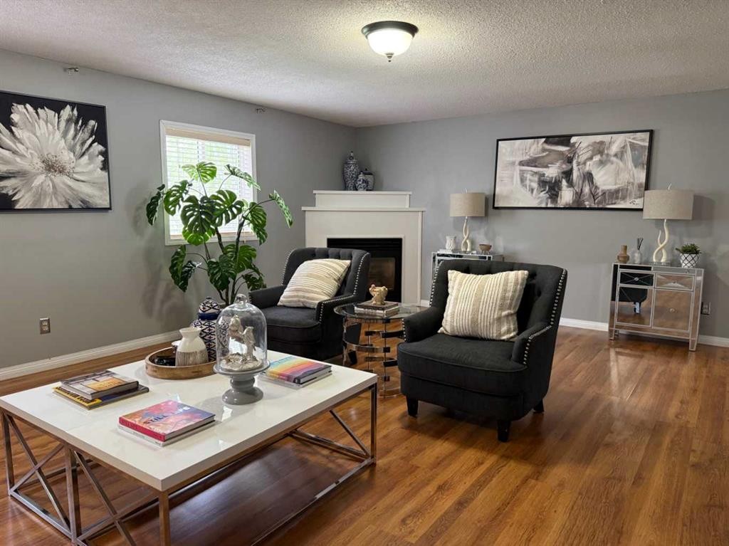 653022 Range Road 224, Athabasca, AB - Indoor Photo Showing Living Room With Fireplace