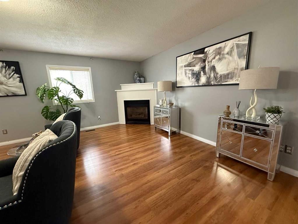 653022 Range Road 224, Athabasca, AB - Indoor Photo Showing Living Room With Fireplace