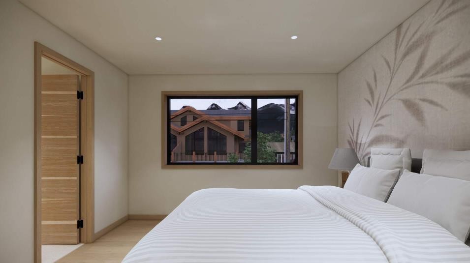A-713 4Th Street, Canmore, AB - Indoor Photo Showing Bedroom