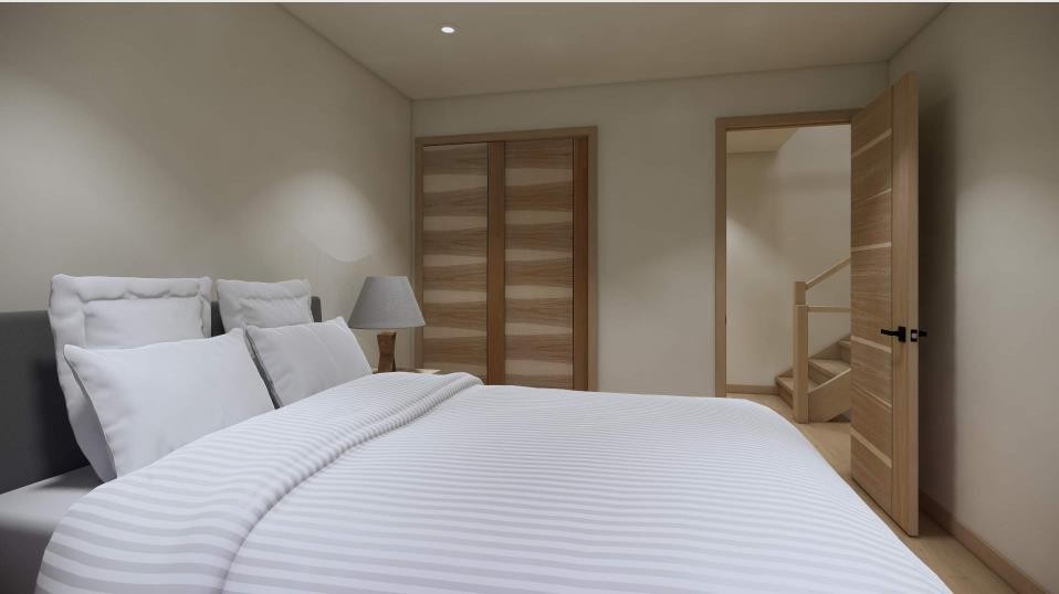 A-713 4Th Street, Canmore, AB - Indoor Photo Showing Bedroom