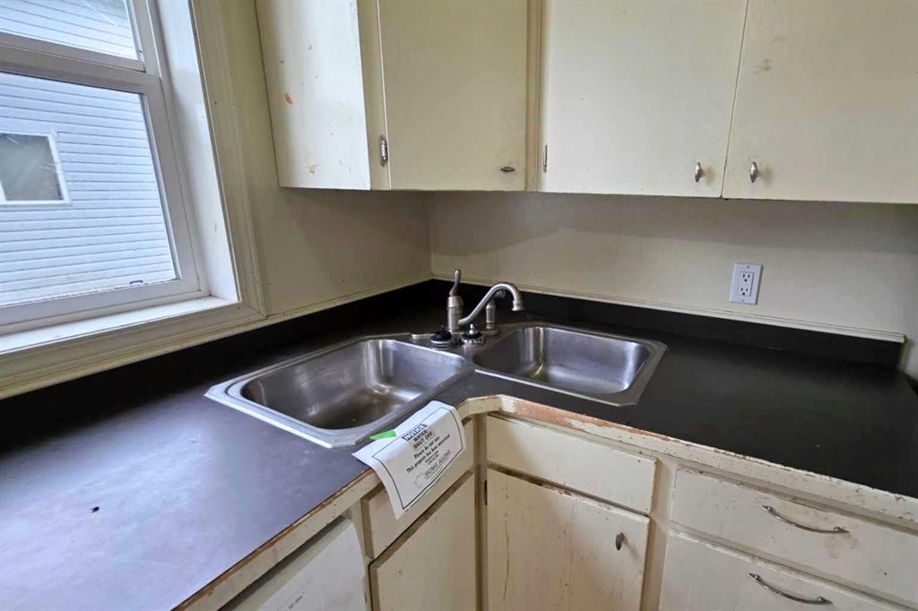 4806 51 Street, Mayerthorpe, AB - Indoor Photo Showing Kitchen With Double Sink