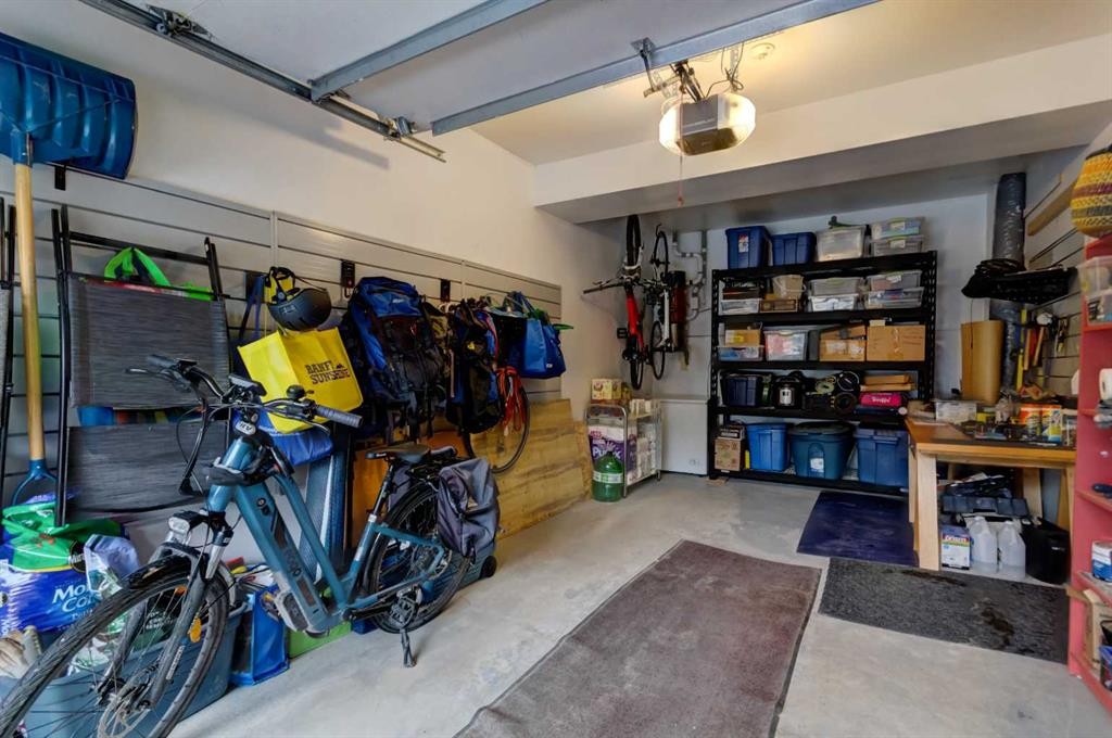 36 Antelope Lane, Banff, AB - Indoor Photo Showing Garage
