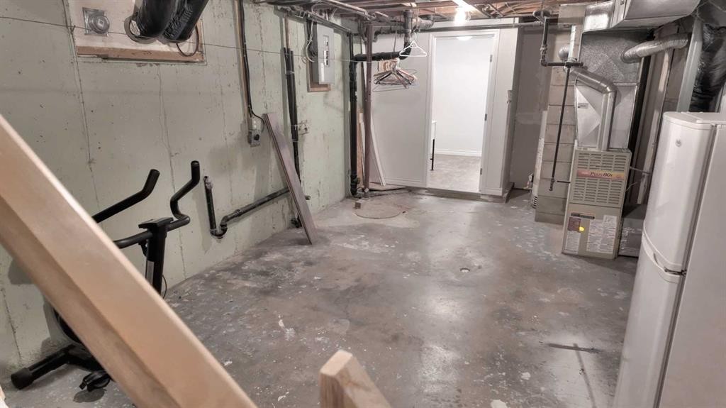 8 Barrier Mountain Drive, Exshaw, AB - Indoor Photo Showing Basement