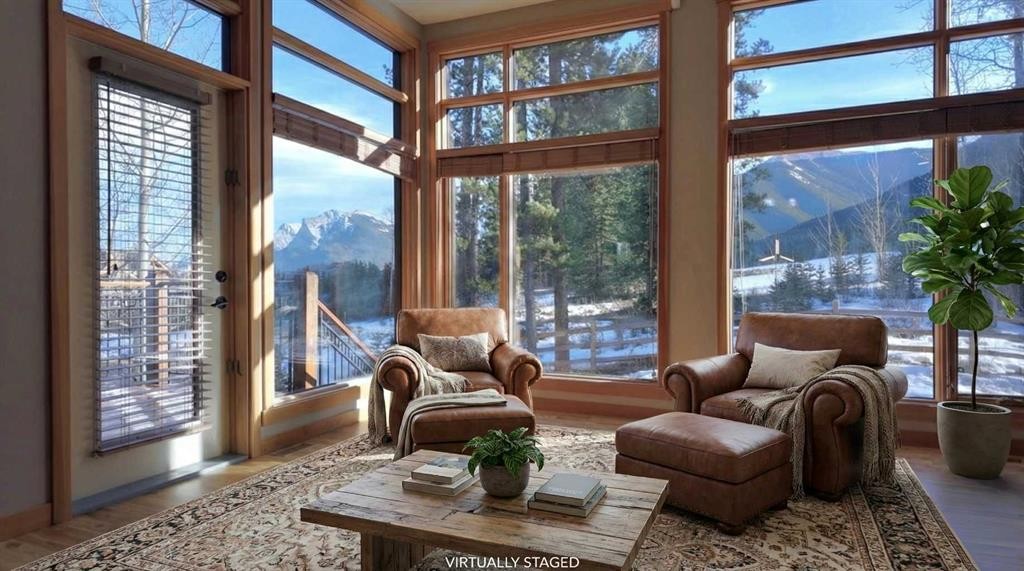 1-101 Armstrong Place, Canmore, AB - Indoor Photo Showing Living Room