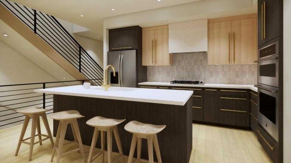 713B 4Th Street, Canmore, AB - Indoor Photo Showing Kitchen With Upgraded Kitchen