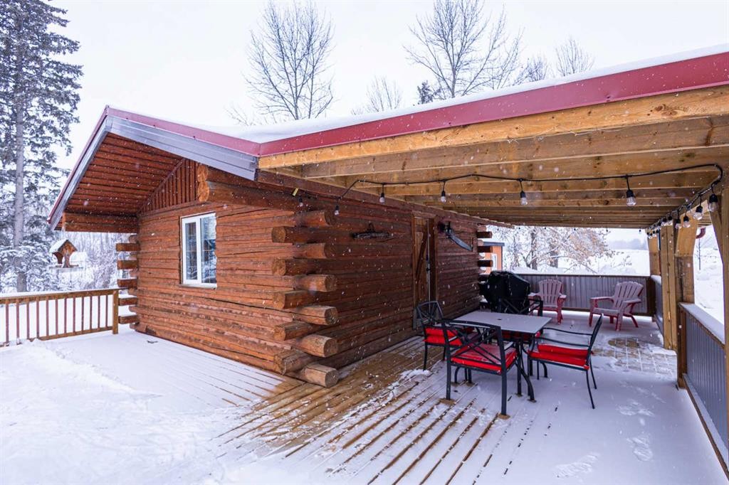 74120 100 Range Road, Kinuso, AB - Outdoor With Deck Patio Veranda With Exterior
