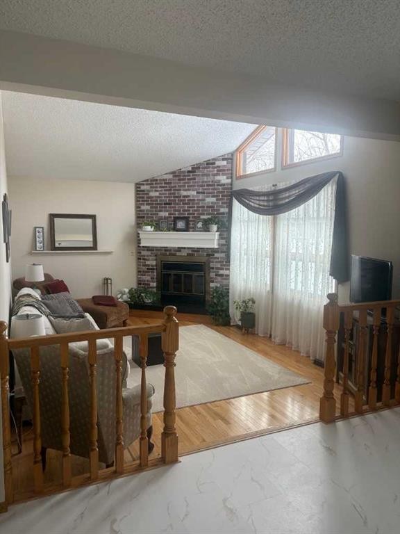 #28 Aspen Cres, Rural Athabasca County, AB - Indoor With Fireplace