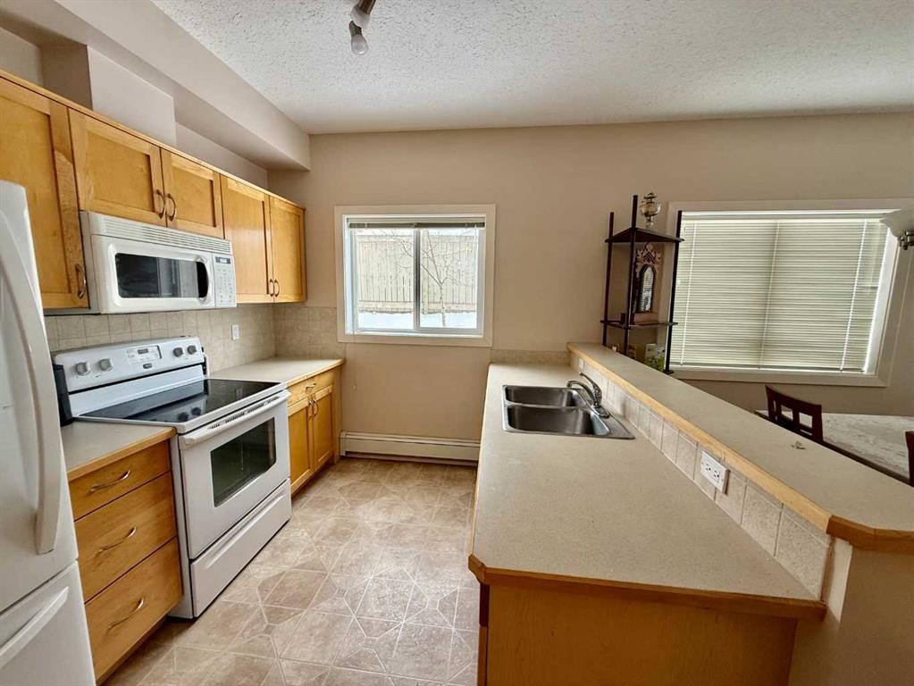 102-109 Seabolt Drive, Hinton, AB - Indoor Photo Showing Kitchen With Double Sink