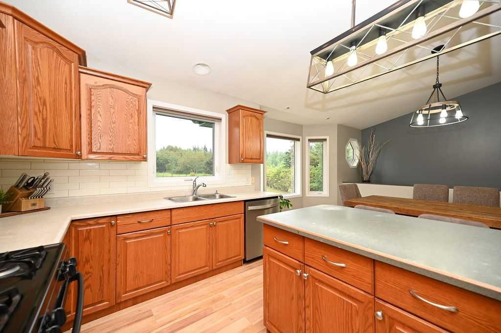 192042 Township Road 665, Athabasca, AB - Indoor Photo Showing Kitchen With Double Sink