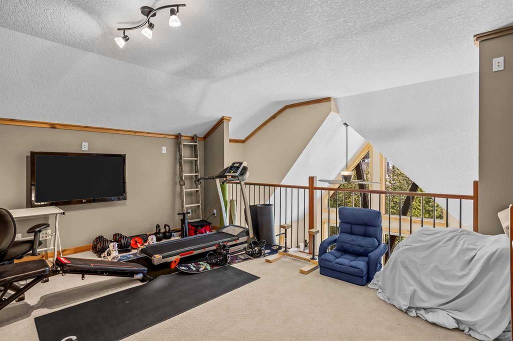 302-2100A Stewart Creek Drive, Canmore, AB - Indoor Photo Showing Gym Room
