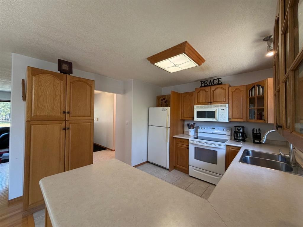 53404A Highway 748 E, Rural Yellowhead County, AB - Indoor Photo Showing Kitchen With Double Sink