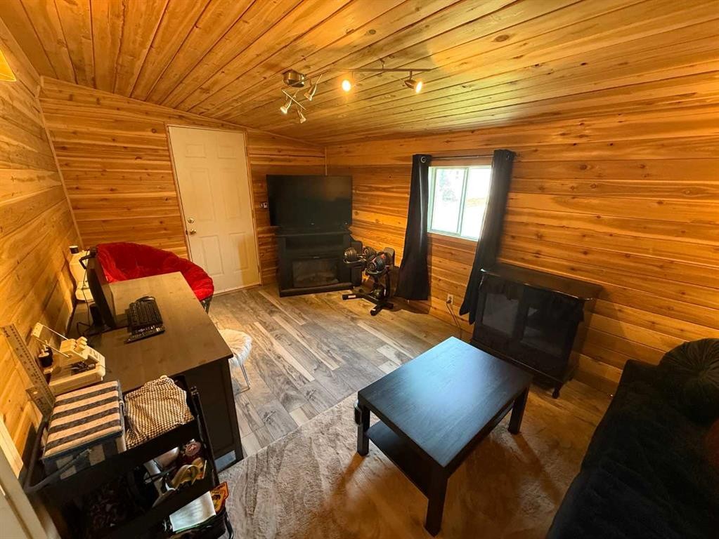 101 Litke Cove, Hinton, AB - Indoor With Fireplace