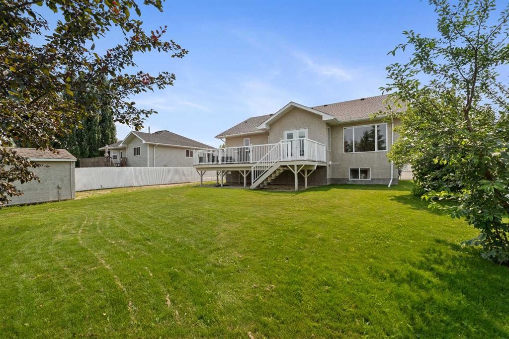 102 Poplar Drive, Whitecourt, AB - Outdoor With Deck Patio Veranda With Backyard