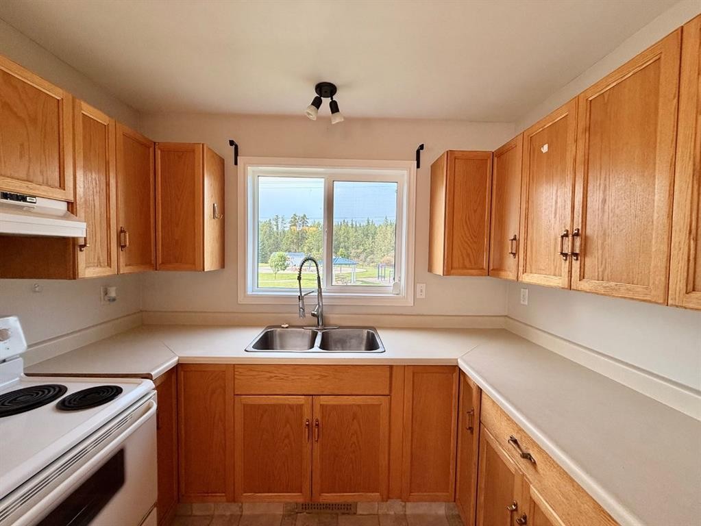 130 1 Street, Blue Ridge, AB - Indoor Photo Showing Kitchen With Double Sink