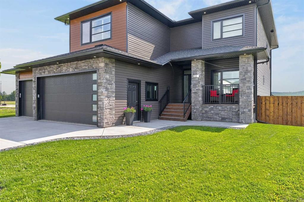 55 Riverdale Bend, Whitecourt, AB - Outdoor With Deck Patio Veranda