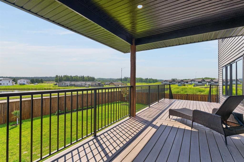 55 Riverdale Bend, Whitecourt, AB - Outdoor With Deck Patio Veranda With View With Exterior