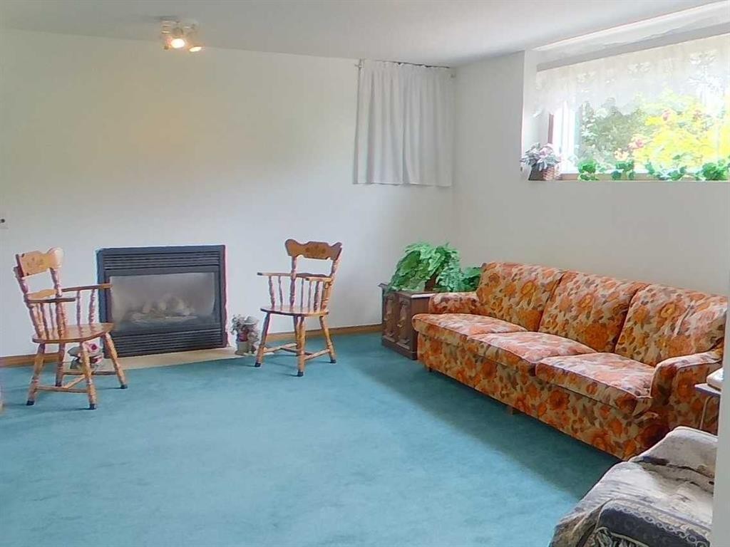 655019 44 Highway, Flatbush, AB - Indoor Photo Showing Living Room With Fireplace