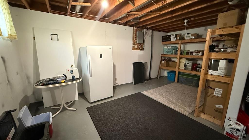 109 Winkler Drive, Hanna, AB - Indoor Photo Showing Basement