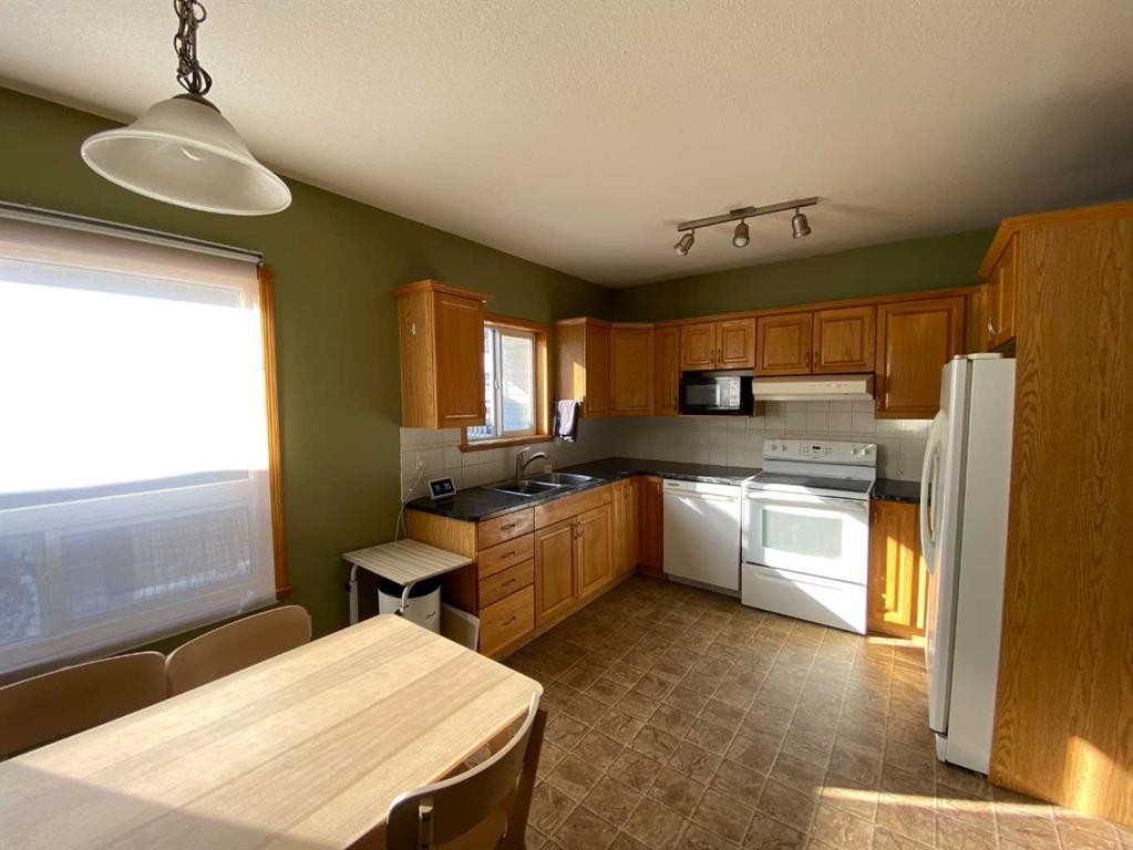 12 Pleasant Park Place West, Brooks, AB - Indoor Photo Showing Kitchen With Double Sink