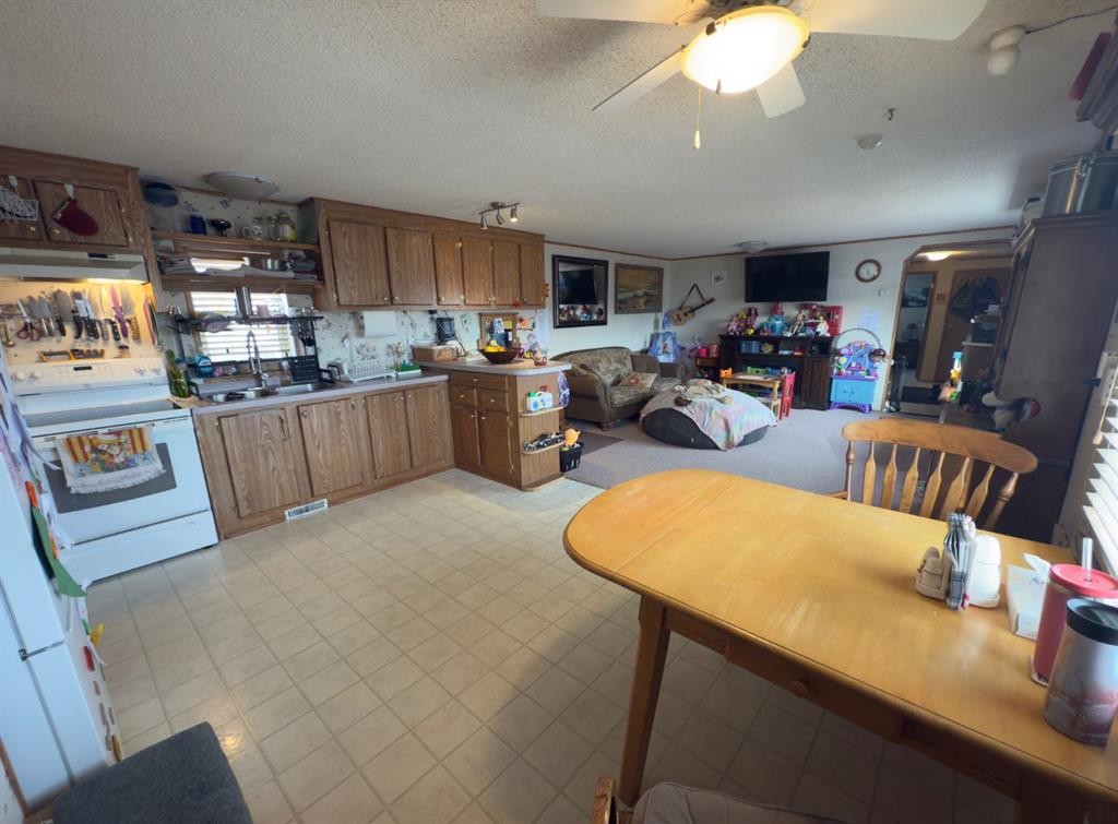 331 Gleichen Street, Gleichen, AB - Indoor Photo Showing Kitchen With Double Sink