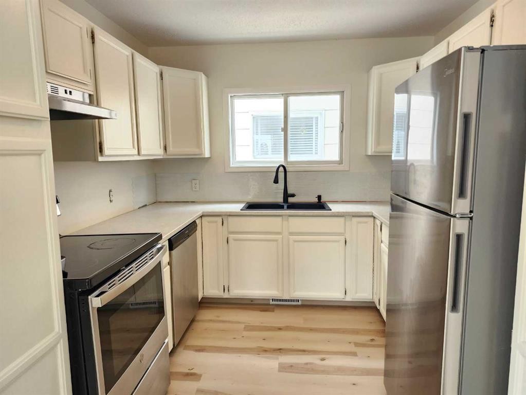 1318 Newcastle Trail, Drumheller, AB - Indoor Photo Showing Kitchen With Double Sink