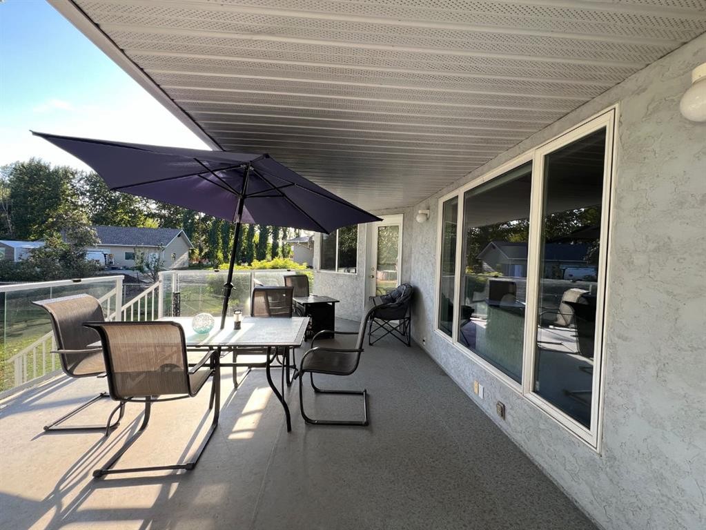85 Michichi Drive, Drumheller, AB - Outdoor With Deck Patio Veranda With Exterior