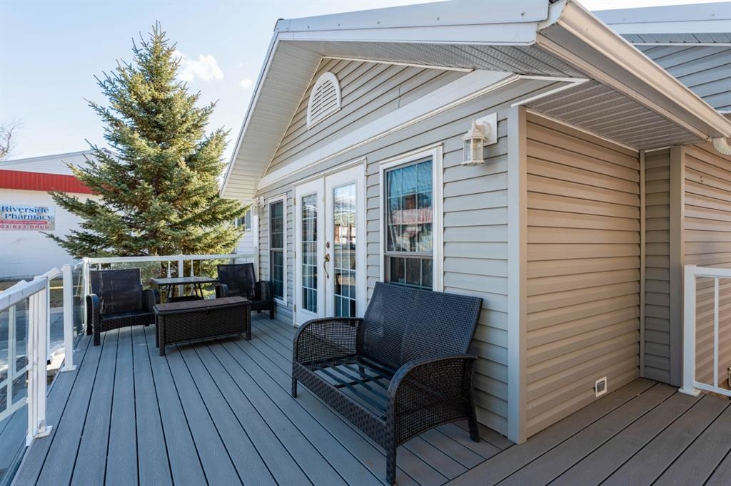 145 Centre Street, Drumheller, AB - Outdoor With Deck Patio Veranda With Exterior