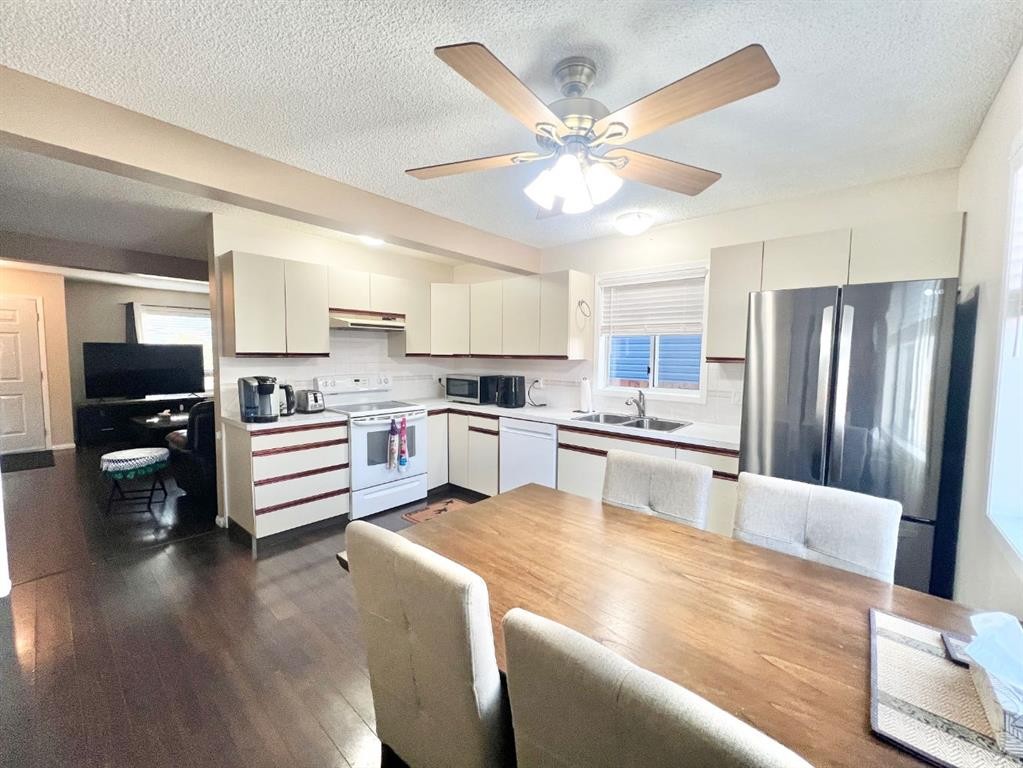 808 Birchwood Close, Drumheller, AB - Indoor Photo Showing Kitchen With Double Sink