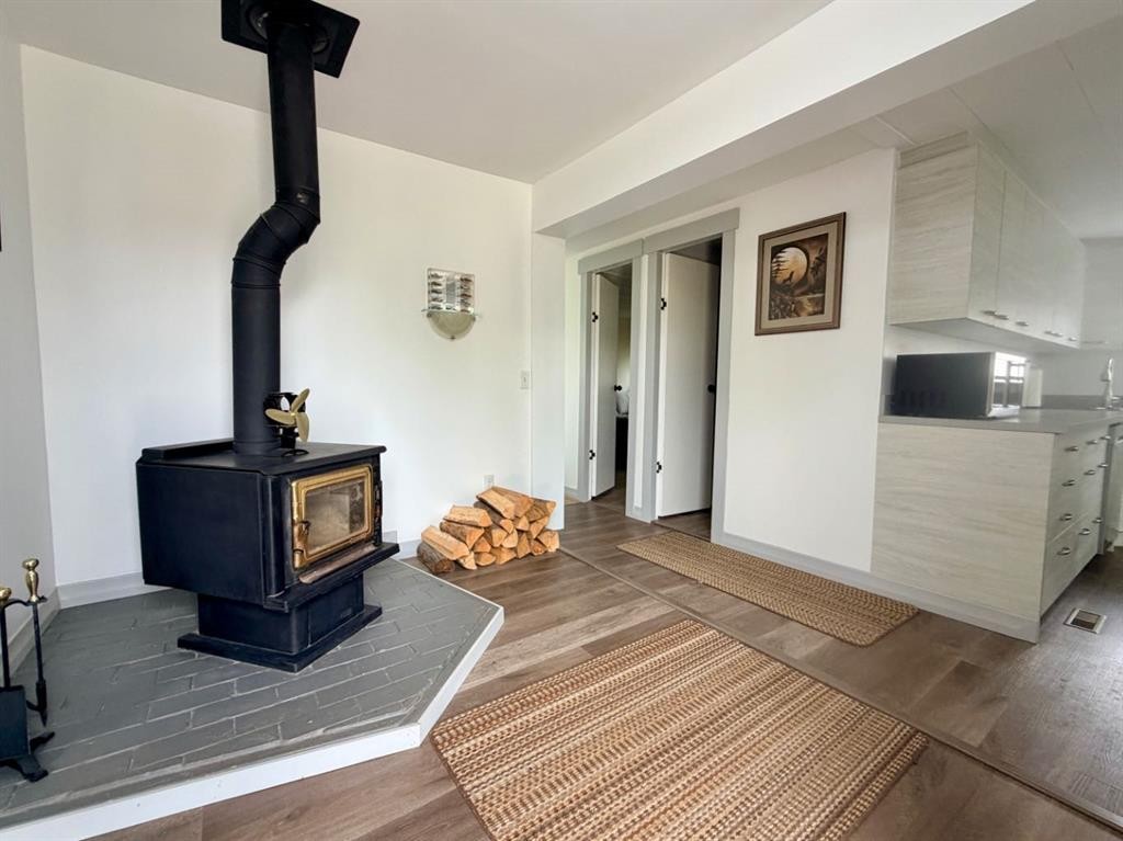 205 2 Street West, Munson, AB - Indoor With Fireplace