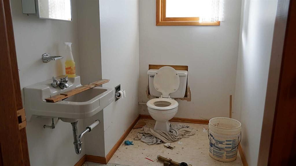 4703 49 Street, Myrnam, AB - Indoor Photo Showing Bathroom