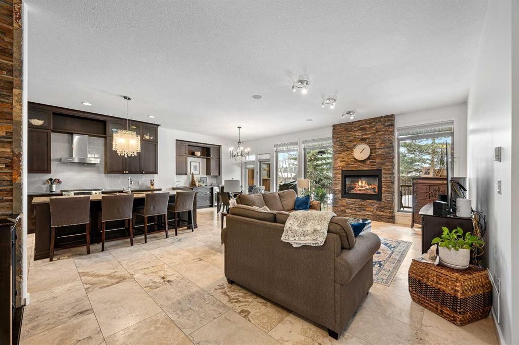 2112 56 Avenue, Lloydminster, AB - Indoor Photo Showing Living Room With Fireplace