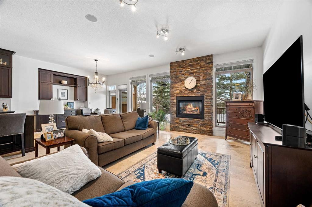 2112 56 Avenue, Lloydminster, AB - Indoor Photo Showing Living Room With Fireplace