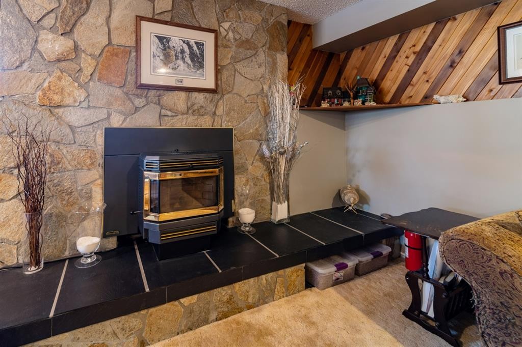 517 2 Street Crescent, Wainwright, AB - Indoor Photo Showing Other Room With Fireplace