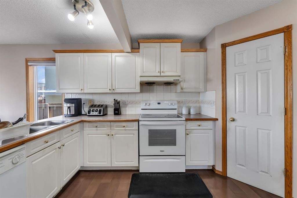 717 Coral Springs Boulevard Ne, Calgary, AB - Indoor Photo Showing Kitchen With Double Sink