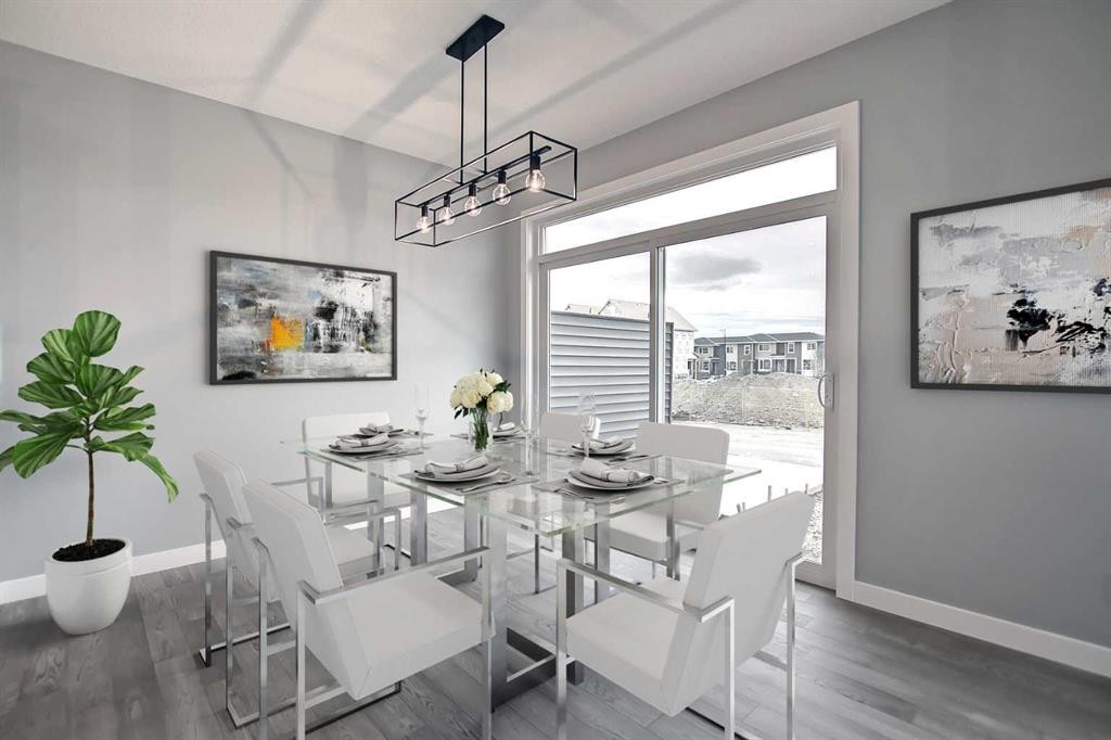47 Agate Road, Cochrane, AB - Indoor Photo Showing Dining Room
