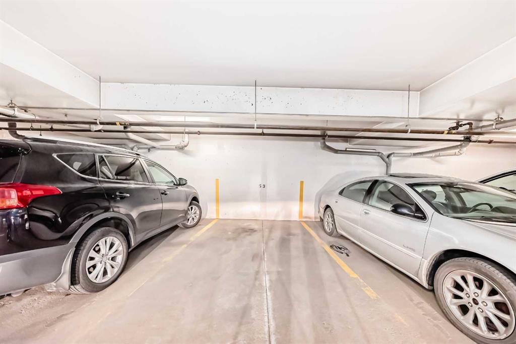 507-10 Shawnee Hill Sw, Calgary, AB - Indoor Photo Showing Garage
