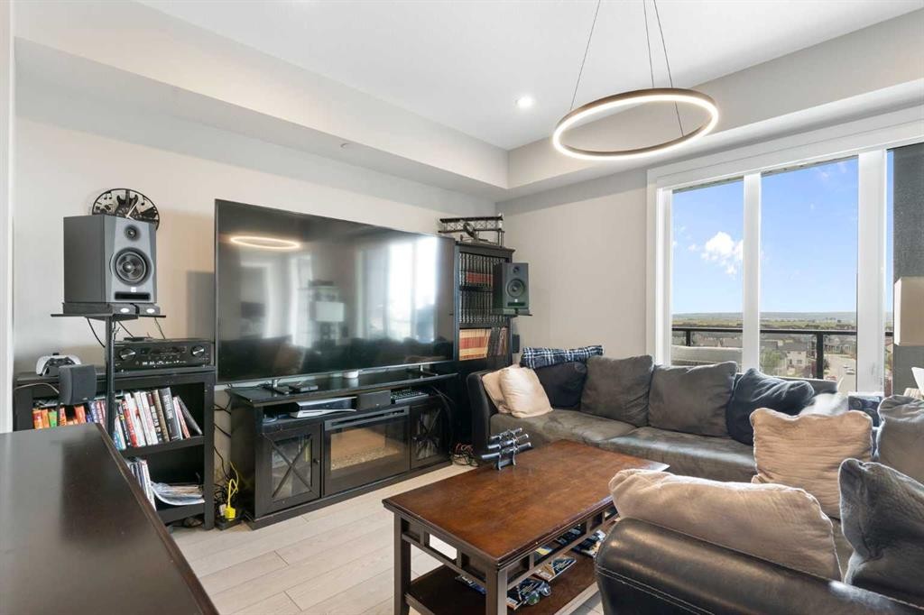 1603-60 Skyview Ranch Road Ne, Calgary, AB - Indoor Photo Showing Living Room