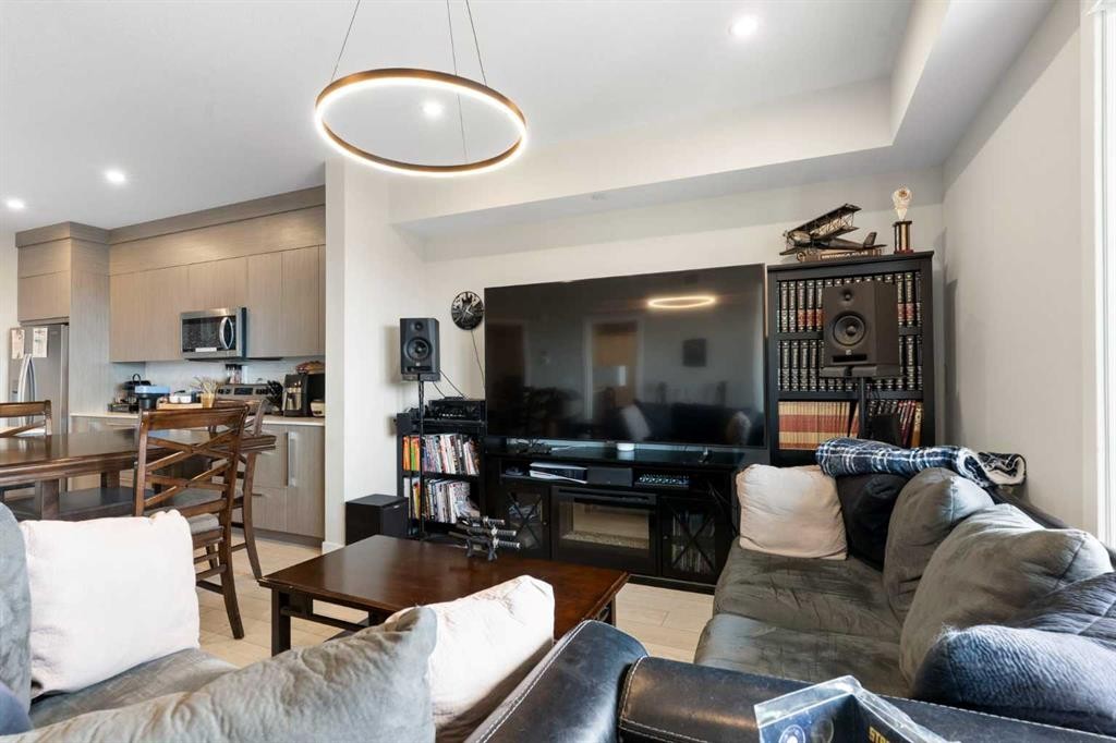 1603-60 Skyview Ranch Road Ne, Calgary, AB - Indoor Photo Showing Living Room