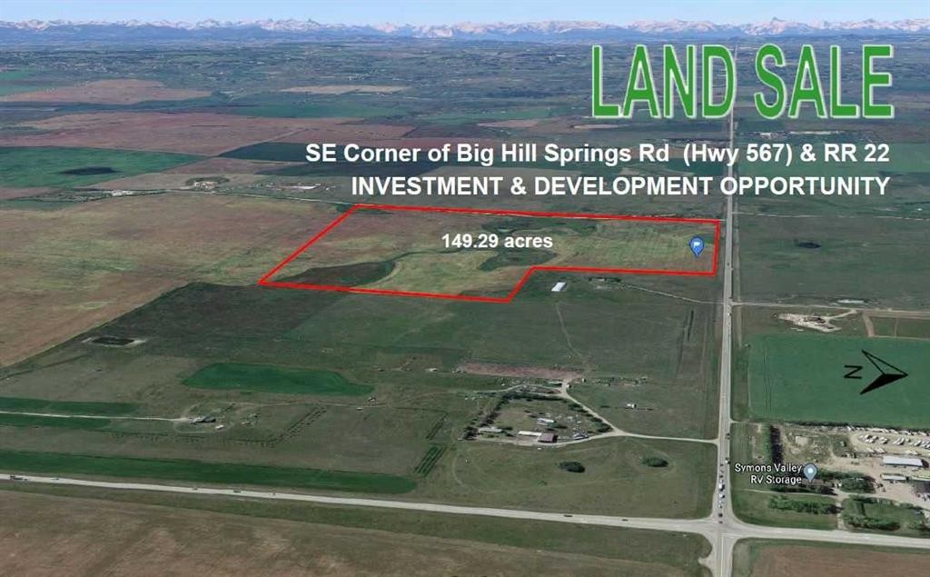 Big Hills Spring Road Rge 22, Rural Rocky View County, AB