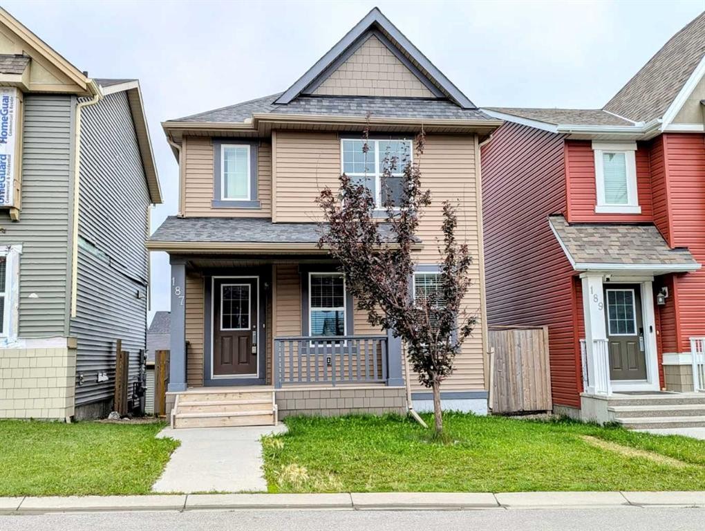 187 Evansborough Way Nw, Calgary, AB - Outdoor With Deck Patio Veranda With Facade