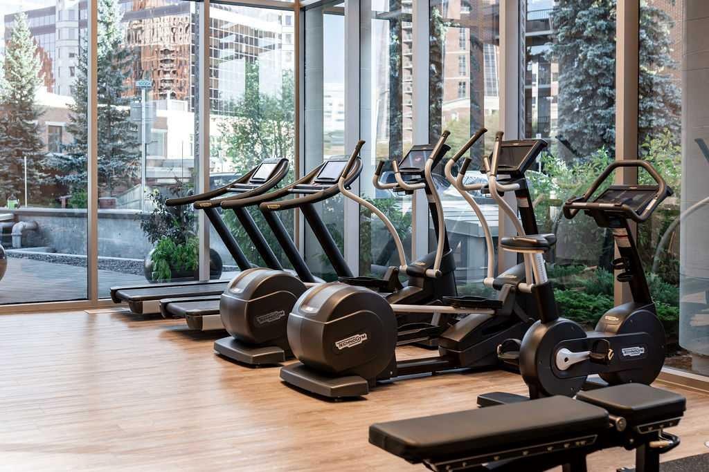 301-738 1 Avenue Sw, Calgary, AB - Indoor Photo Showing Gym Room