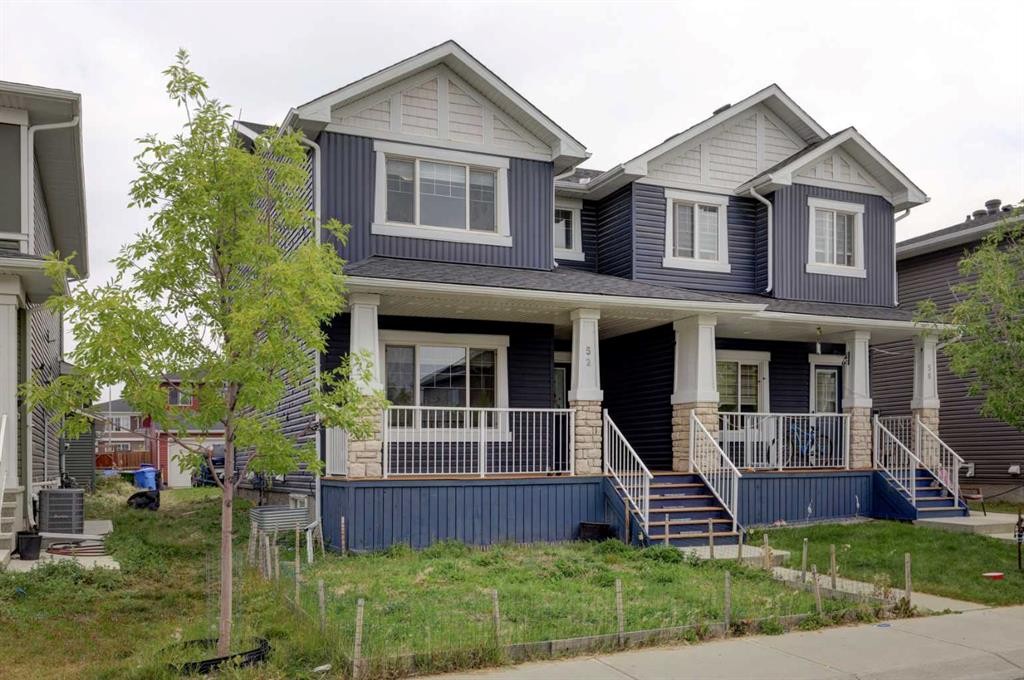 52 Red Embers Manor Ne, Calgary, AB - Outdoor With Deck Patio Veranda With Facade