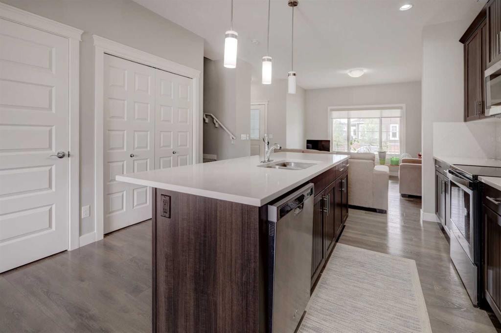 52 Red Embers Manor Ne, Calgary, AB - Indoor Photo Showing Kitchen With Upgraded Kitchen