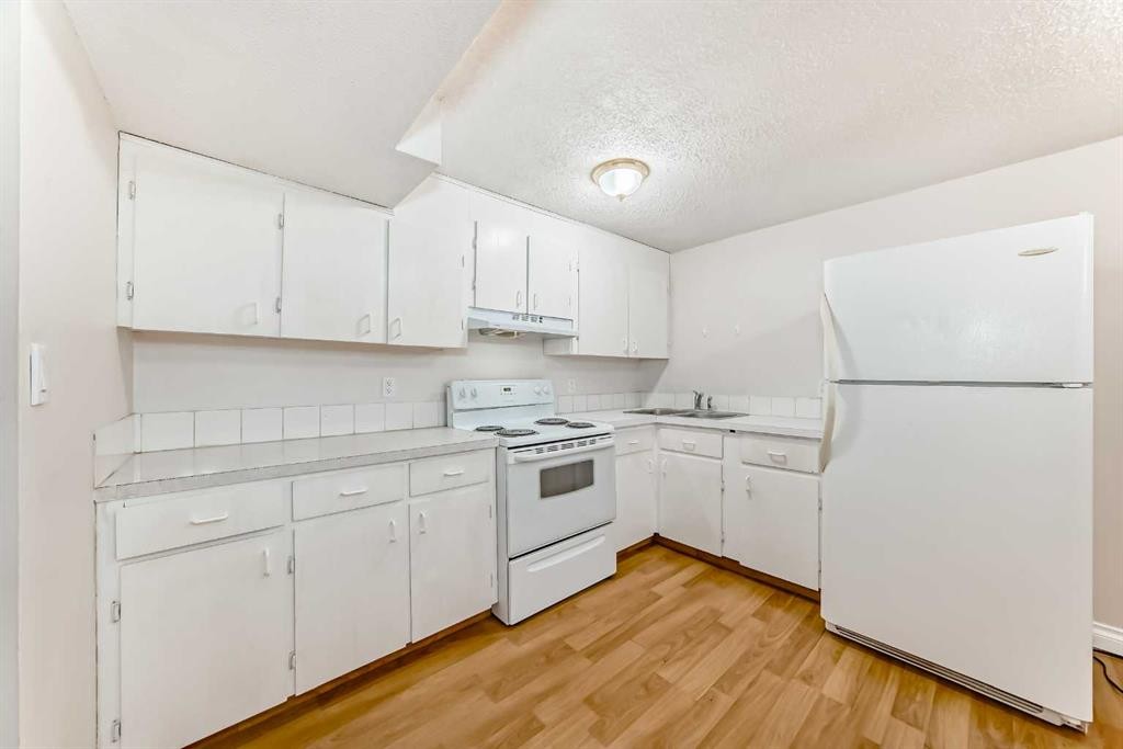 6327 24 Avenue Ne, Calgary, AB - Indoor Photo Showing Kitchen With Double Sink